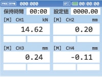 アンカー引張試験4ch同時表示器　DG-1　4ch同時サンプリング