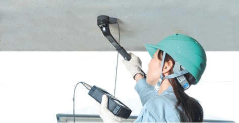アンカー引張強度試験機 プロテスターTR　天井・壁面も楽々測定！