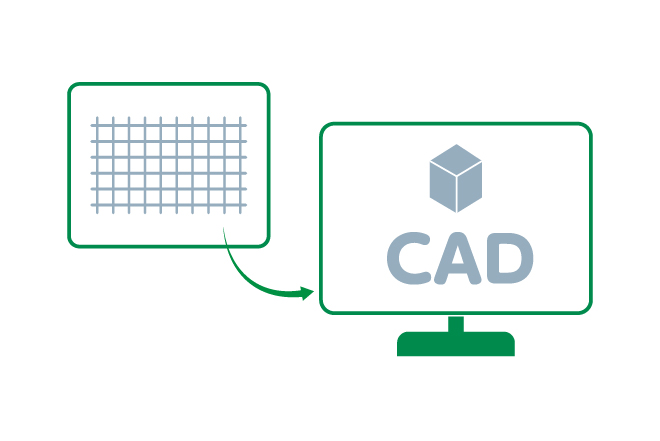 CADへのインポートが可能