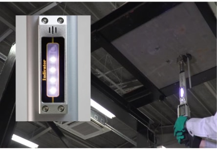 荷重増加に合わせてLEDが点灯