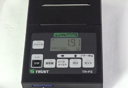 アンカー引張強度試験機 プロテスターTR　10 載荷速度は1秒間に20N/m㎡以下を目安とします。