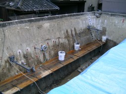 各種コンクリート切断工事　 マンション新築工事　コア穿孔